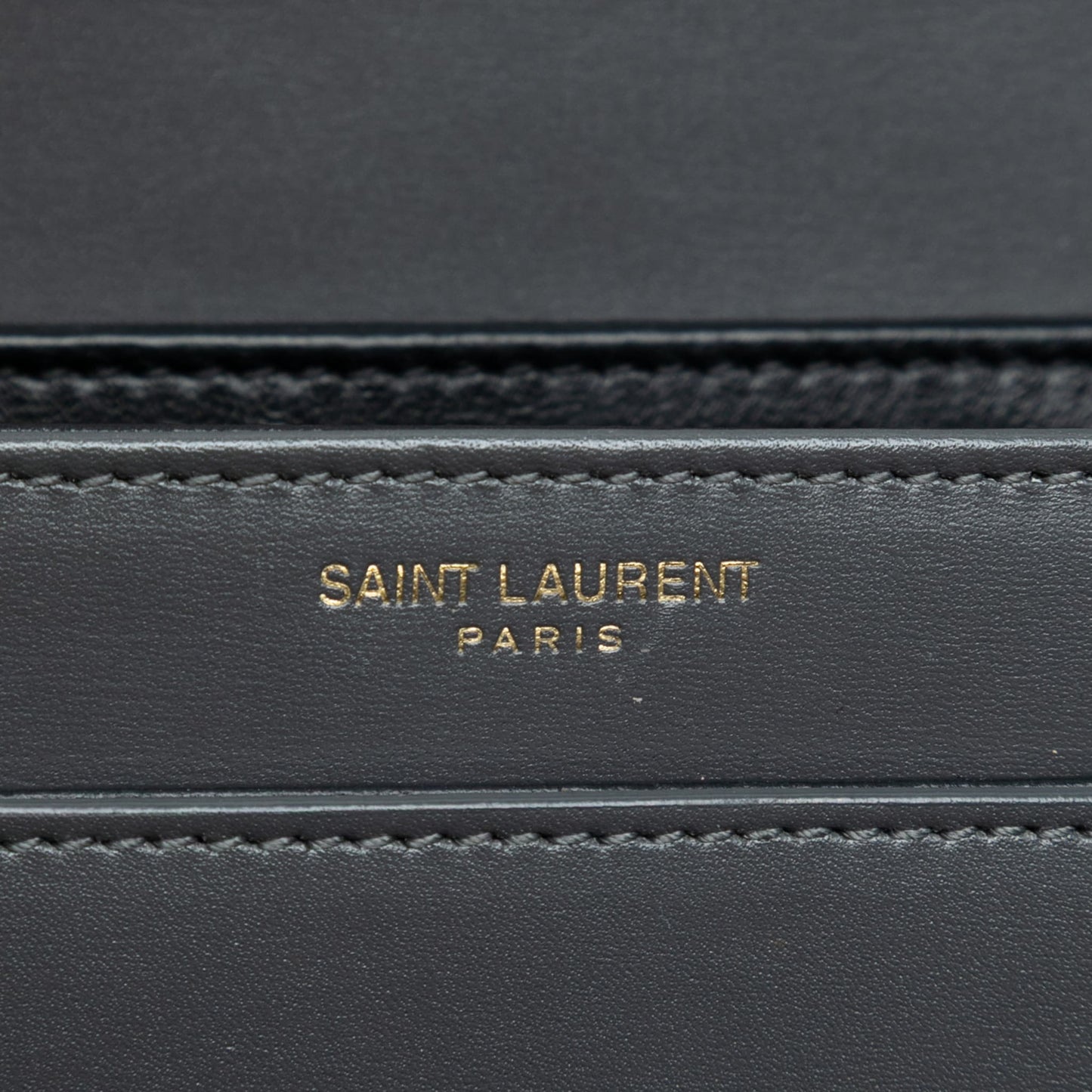 Second hand Saint Laurent Solferino Small Leather Flap Crossbody Grey - Tabita Bags