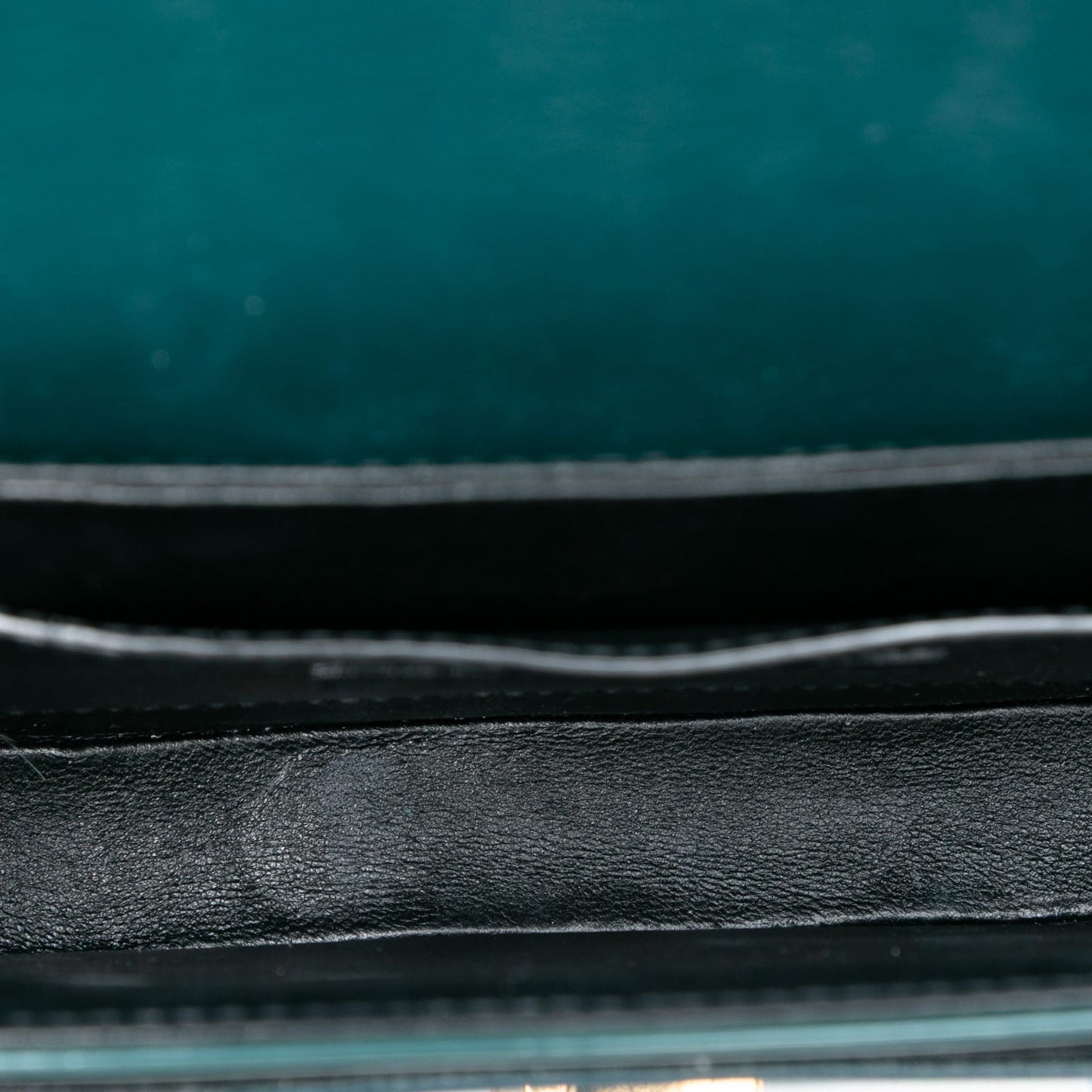 Second hand Saint Laurent Solferino Small Patent Leather Flap Crossbody Green - Tabita Bags