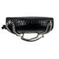 Second hand Saint Laurent Sunset Crocodile-Embossed Leather Flap Bag Black - Tabita Bags