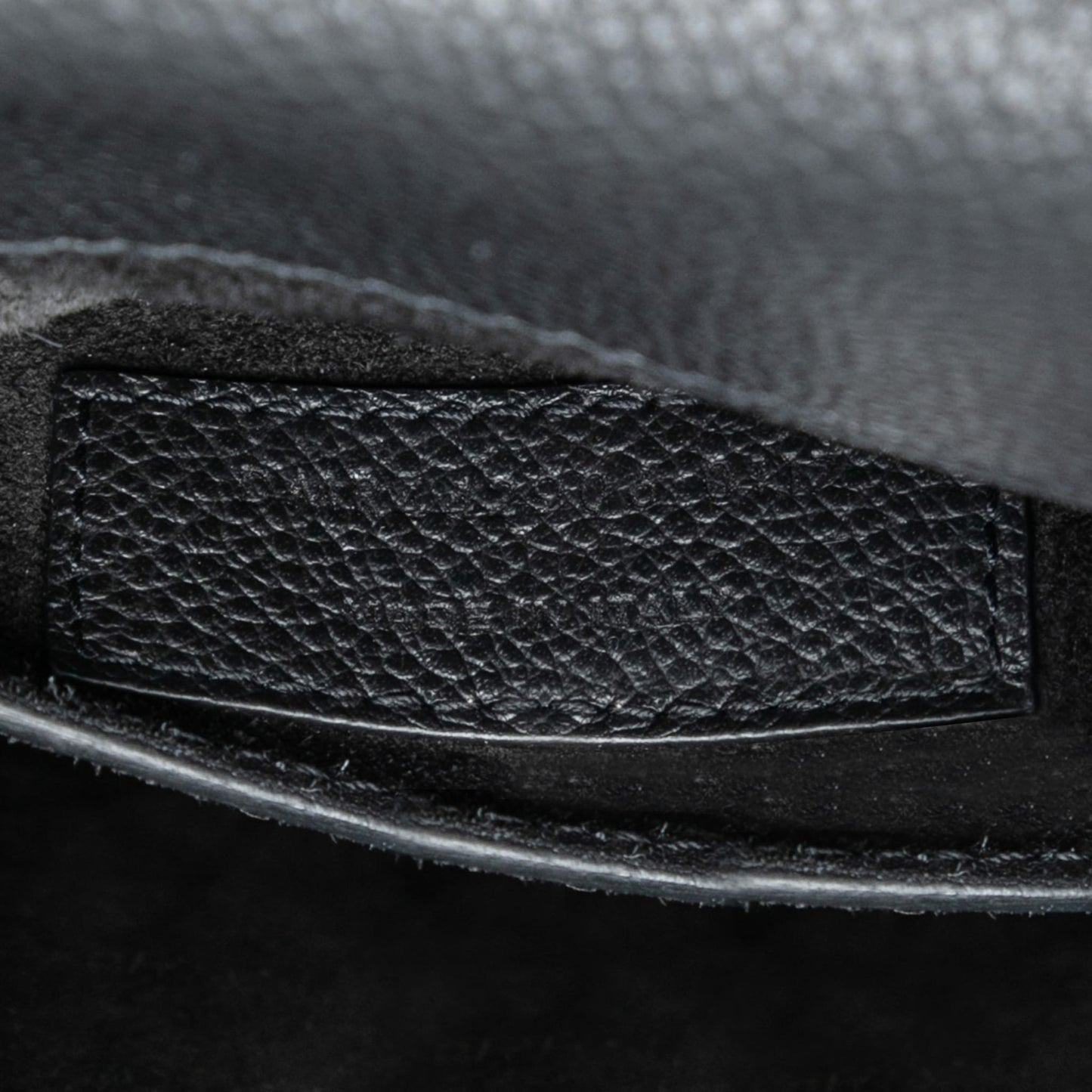 Second hand Saint Laurent Sunset Grained Calfskin Leather Flap Crossbody Black - Tabita Bags