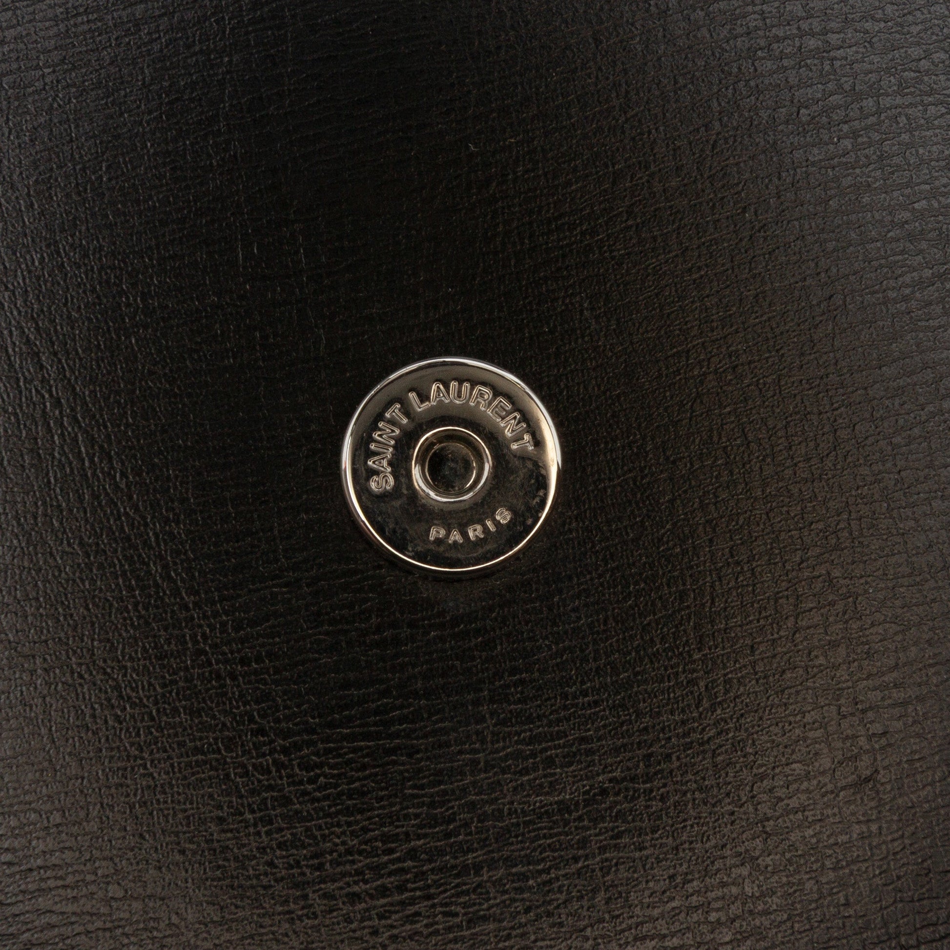 Second hand Saint Laurent Sunset Leather Flap Crossbody Black - Tabita Bags