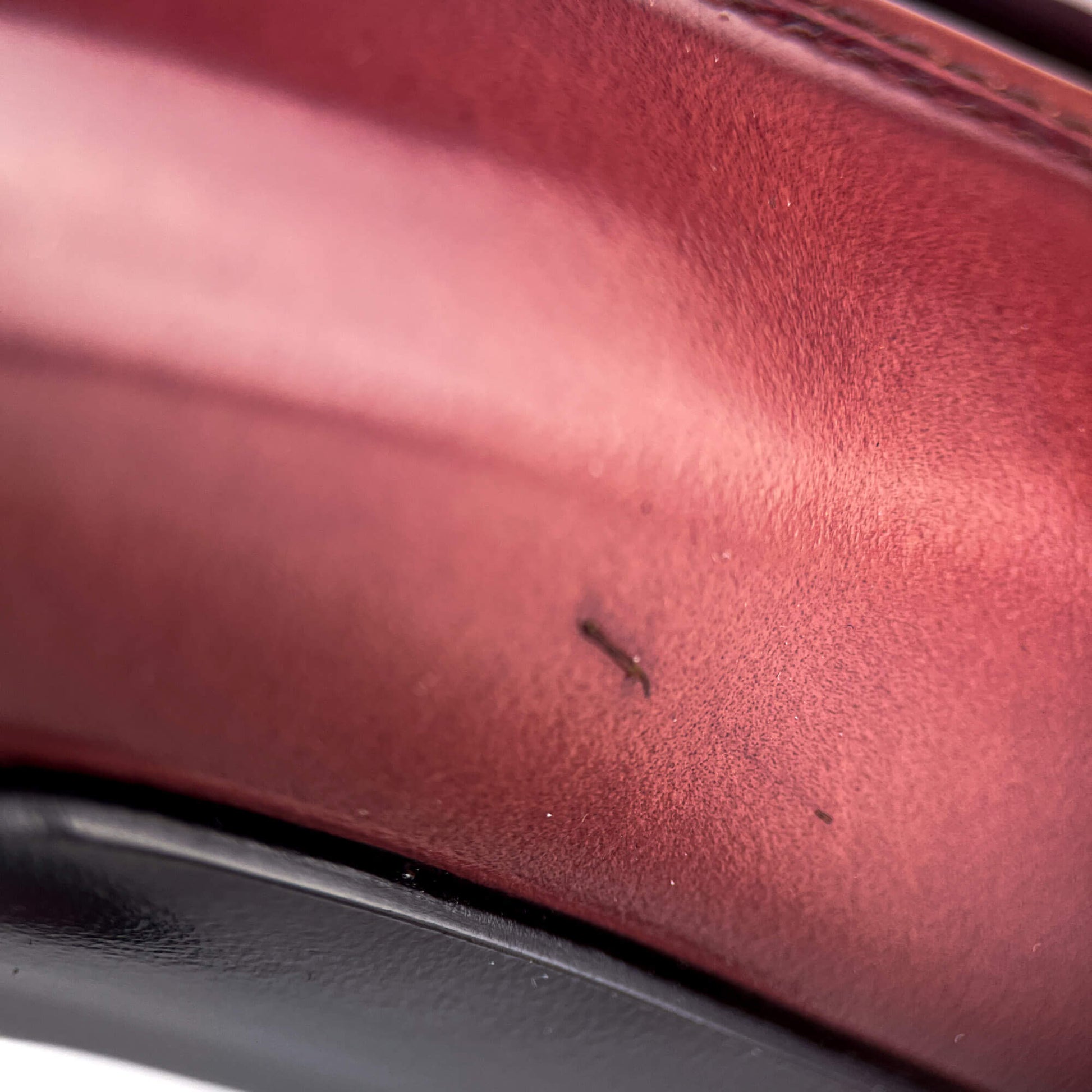 Second hand Saint Laurent TribToo 140 Leather Pump 40 Burgundy - Tabita Bags