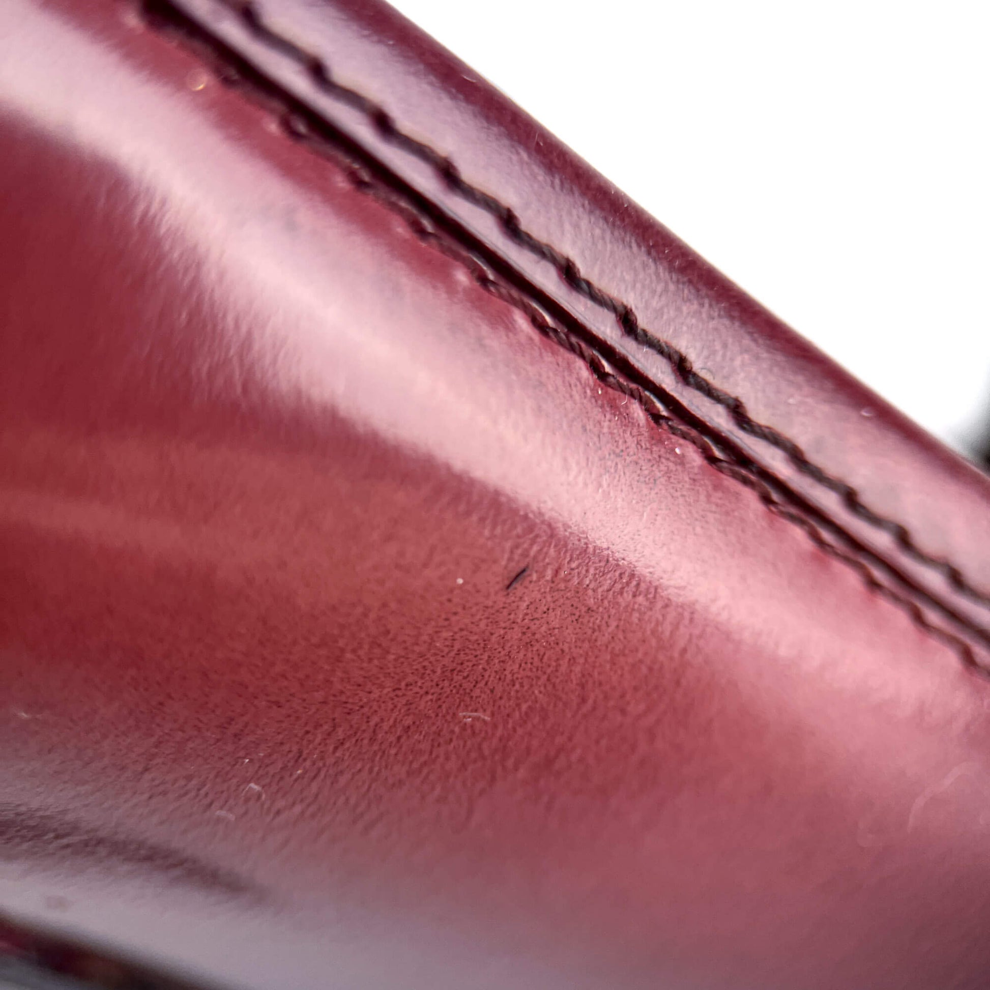 Second hand Saint Laurent TribToo 140 Leather Pump 40 Burgundy - Tabita Bags