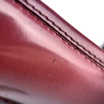 Second hand Saint Laurent TribToo 140 Leather Pump 40 Burgundy - Tabita Bags