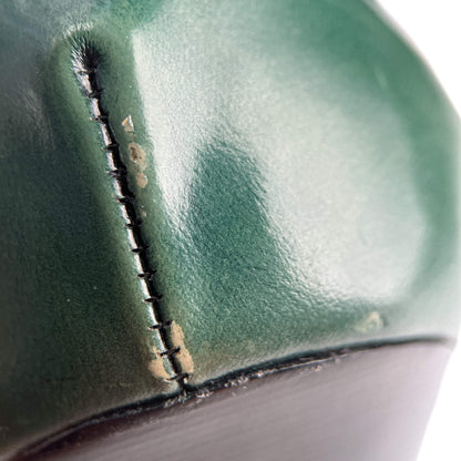 Second hand Saint Laurent TribToo 140 Leather Pump 40 Military Green - Tabita Bags