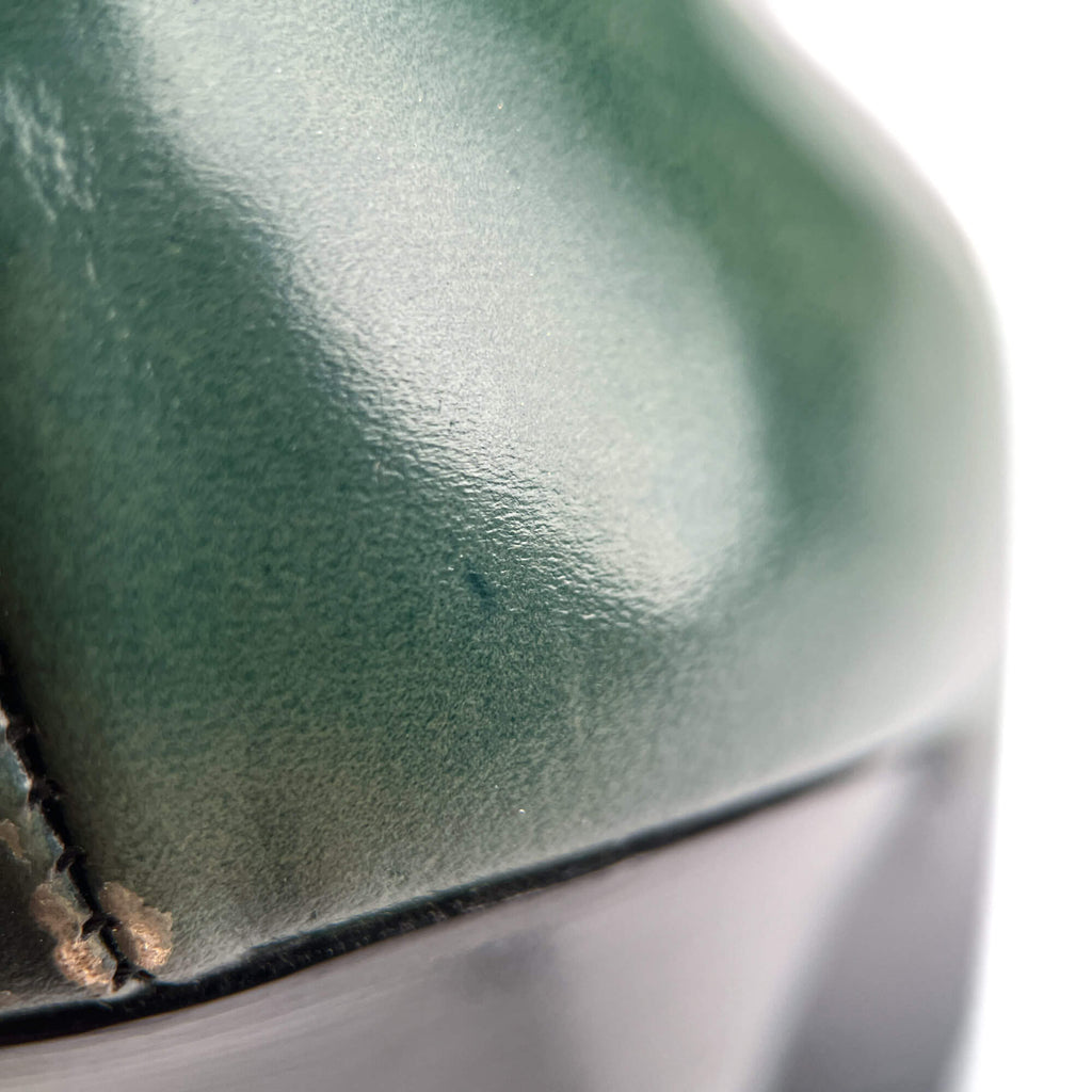 Second hand Saint Laurent TribToo 140 Leather Pump 40 Military Green - Tabita Bags