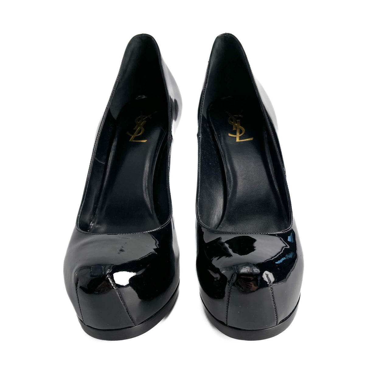 Second hand Saint Laurent Tribute Patent Leather Pump 40 Black - Tabita Bags