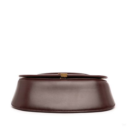 Second hand Saint Laurent Voltaire Mini In Box Calfskin Top - handle Handbag Red - Tabita Bags