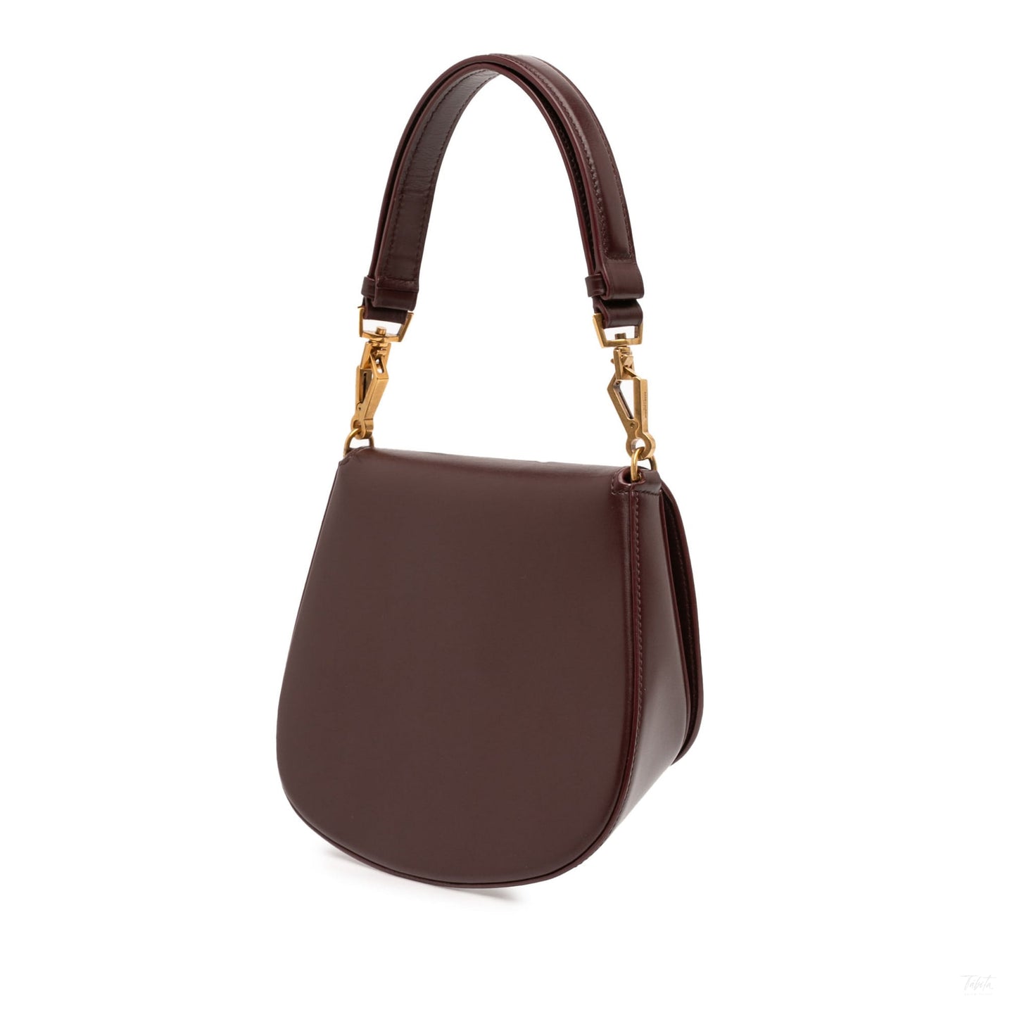 Second hand Saint Laurent Voltaire Mini In Box Calfskin Top - handle Handbag Red - Tabita Bags
