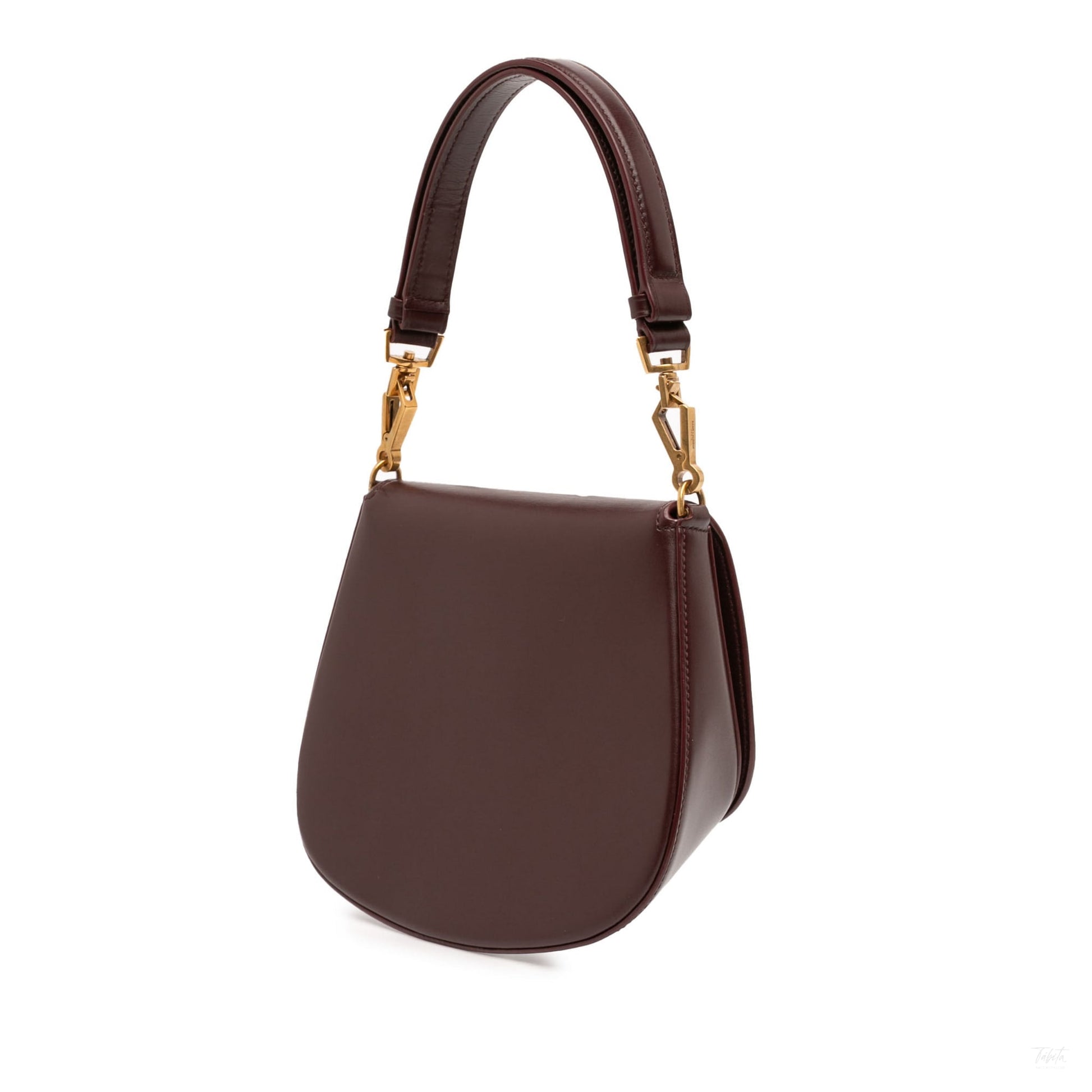 Second hand Saint Laurent Voltaire Mini In Box Calfskin Top - handle Handbag Red - Tabita Bags