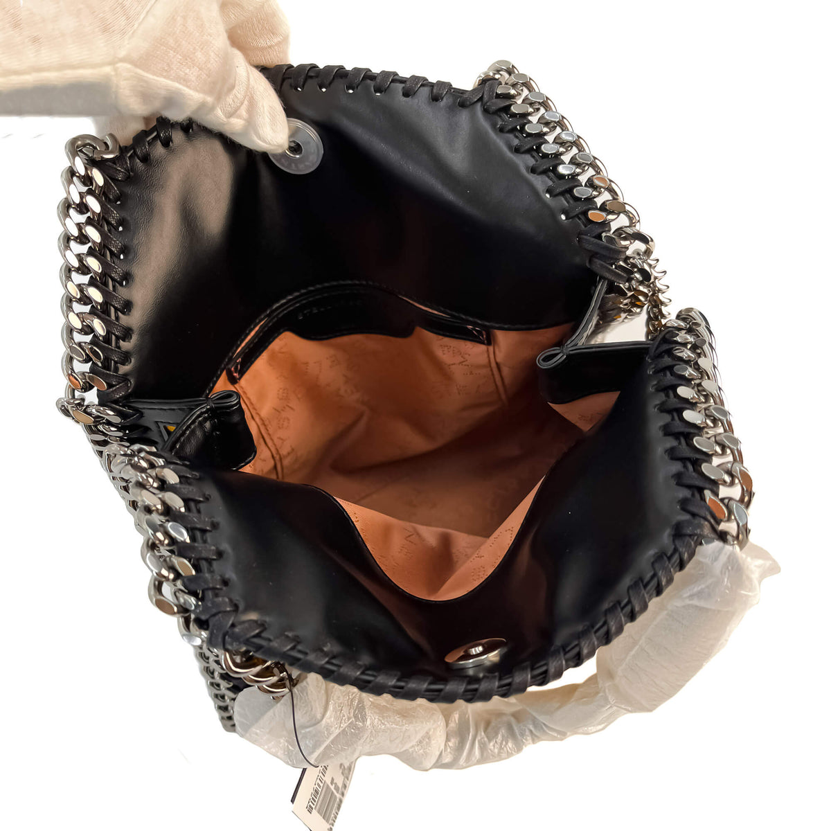 Second hand Stella McCartney Falabella Fold - Over Mini Eco Fabric Shoulder Tote Shoulder Bag Leopard Bicolor - Tabita Bags