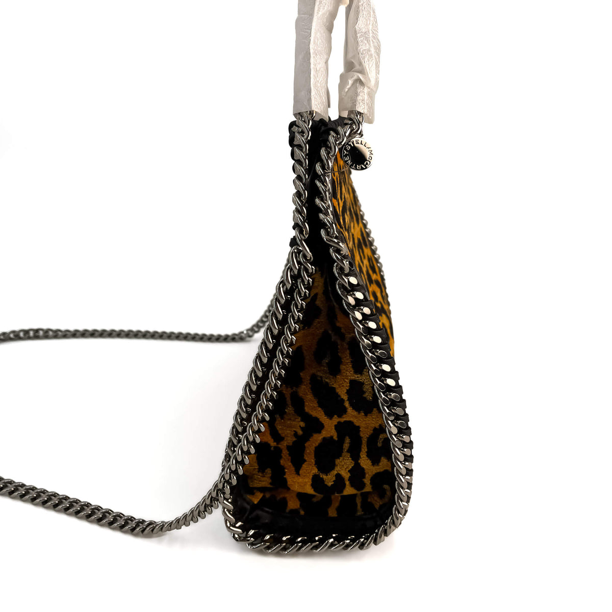 Second hand Stella McCartney Falabella Fold - Over Mini Eco Fabric Shoulder Tote Shoulder Bag Leopard Bicolor - Tabita Bags
