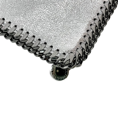 Second hand Stella McCartney Falabella Fold-Over NS Recycled Material Bag Metallic Silver - Tabita Bags