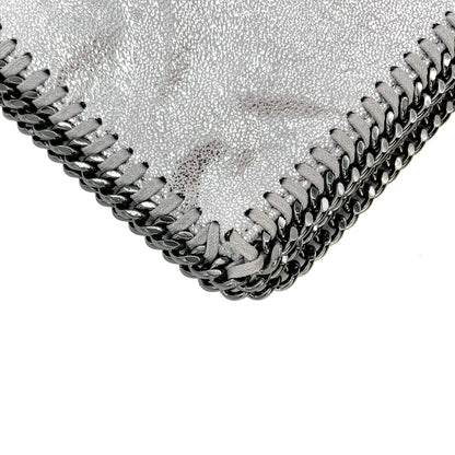 Second hand Stella McCartney Falabella Fold-Over NS Recycled Material Bag Metallic Silver - Tabita Bags