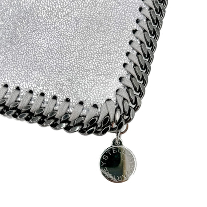 Second hand Stella McCartney Falabella Fold-Over NS Recycled Material Bag Metallic Silver - Tabita Bags