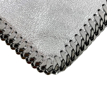 Second hand Stella McCartney Falabella Fold-Over NS Recycled Material Bag Metallic Silver - Tabita Bags