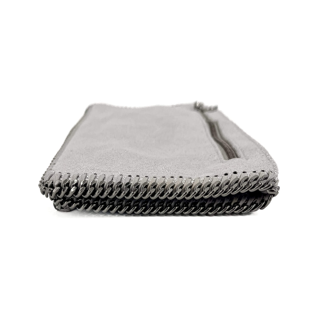 Second hand Stella McCartney Falabella Fold-Over NS Recycled Material Bag Metallic Silver - Tabita Bags