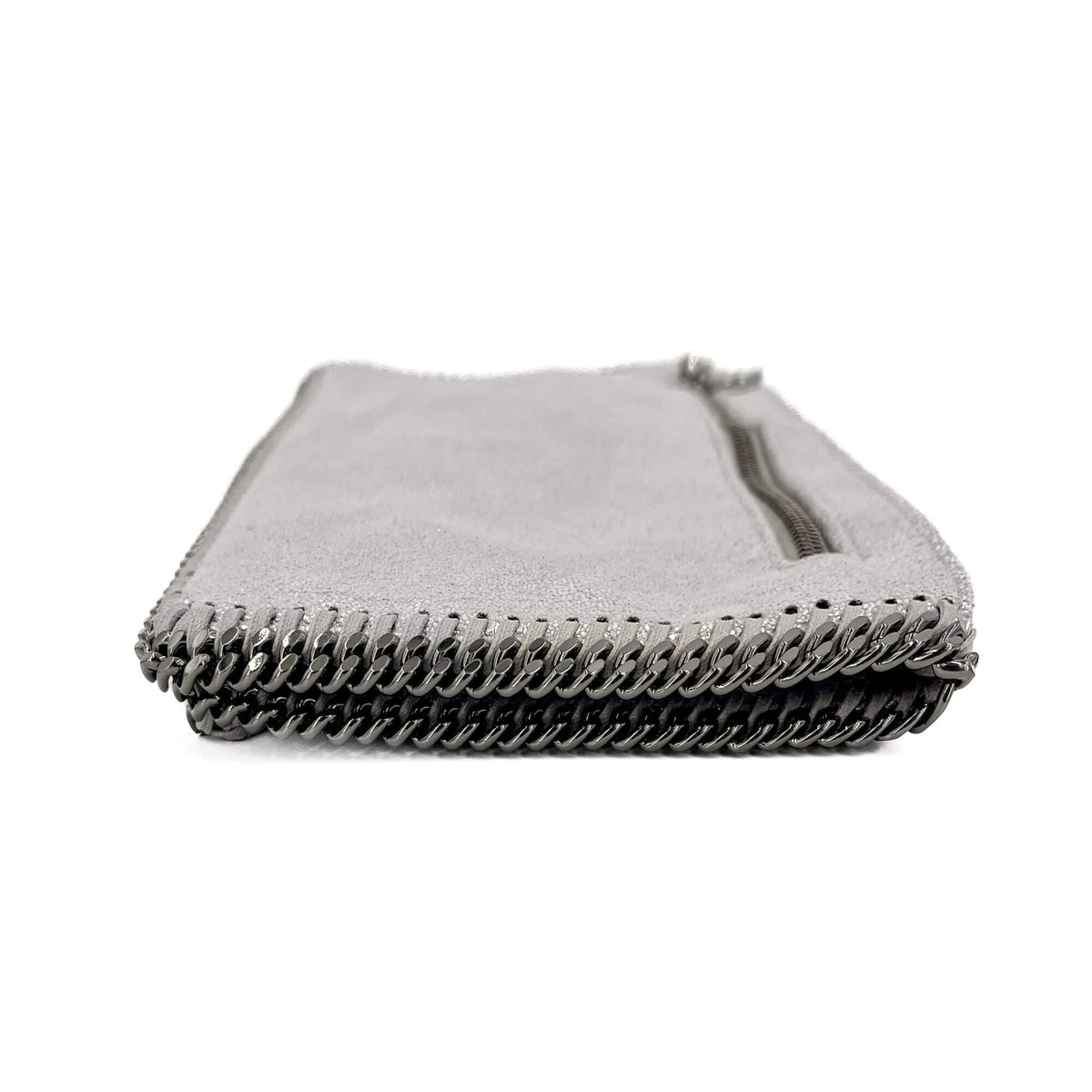 Second hand Stella McCartney Falabella Fold-Over NS Recycled Material Bag Metallic Silver - Tabita Bags