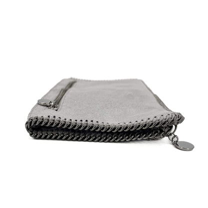 Second hand Stella McCartney Falabella Fold-Over NS Recycled Material Bag Metallic Silver - Tabita Bags