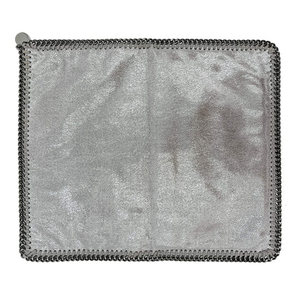 Second hand Stella McCartney Falabella Fold-Over NS Recycled Material Bag Metallic Silver - Tabita Bags