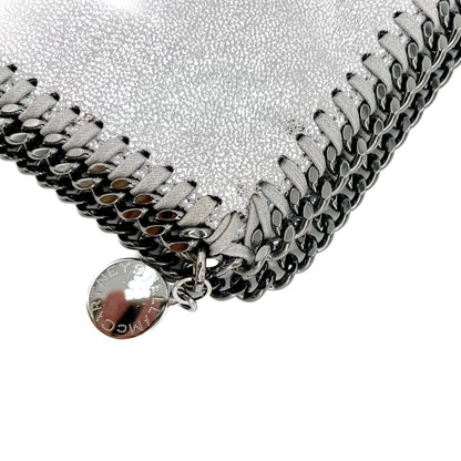 Second hand Stella McCartney Falabella Fold-Over NS Recycled Material Bag Metallic Silver - Tabita Bags