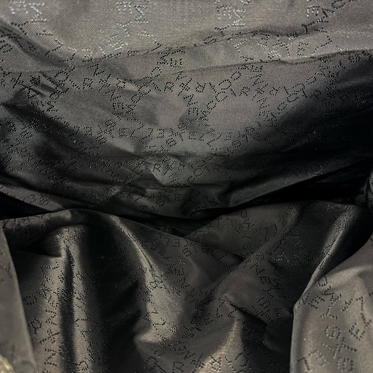 Second hand Stella McCartney Falabella Fold-Over Shoulder Recycled Material 2-Ways Tote Bag Eco Python Silver - Tabita Bags