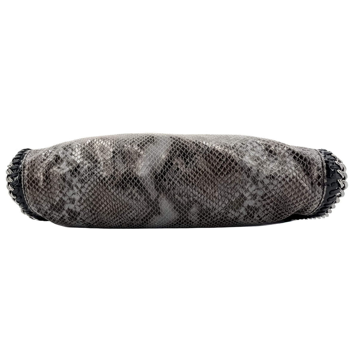Second hand Stella McCartney Falabella Fold-Over Shoulder Recycled Material 2-Ways Tote Bag Eco Python Silver - Tabita Bags