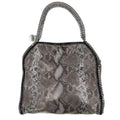 Second hand Stella McCartney Falabella Fold-Over Shoulder Recycled Material 2-Ways Tote Bag Eco Python Silver - Tabita Bags