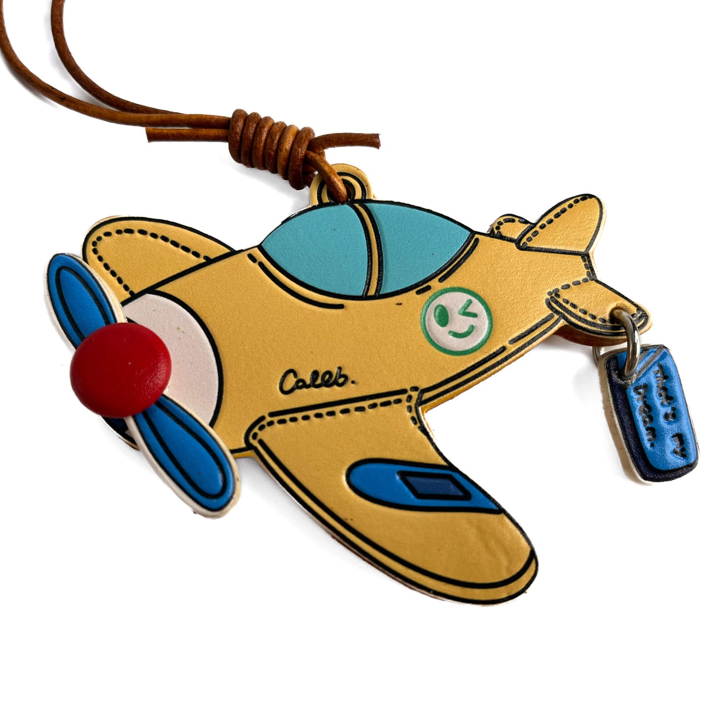 Second hand Tabita Bags Charm Leather Plane Yellow - Tabita Bags