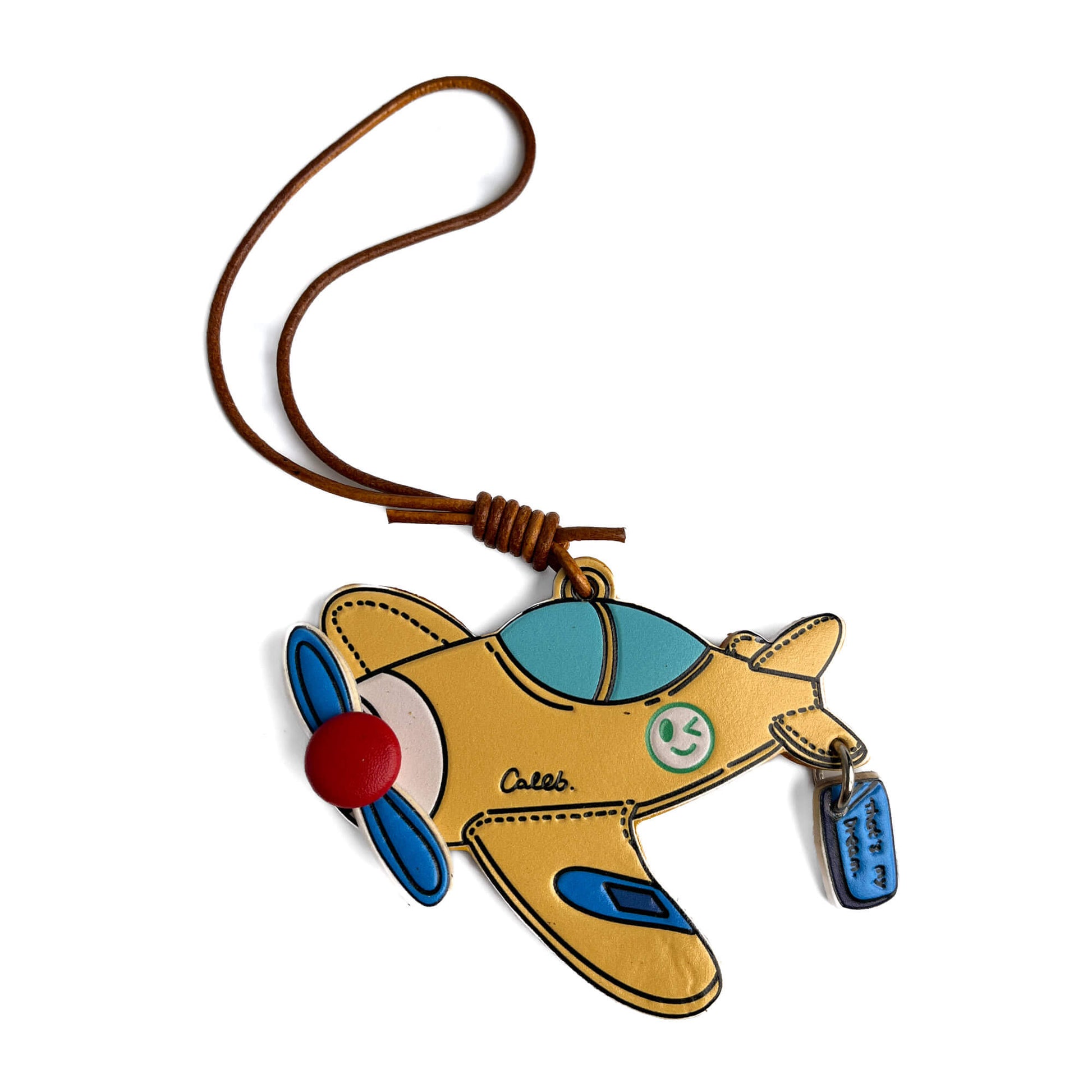 Second hand Tabita Bags Charm Leather Plane Yellow - Tabita Bags