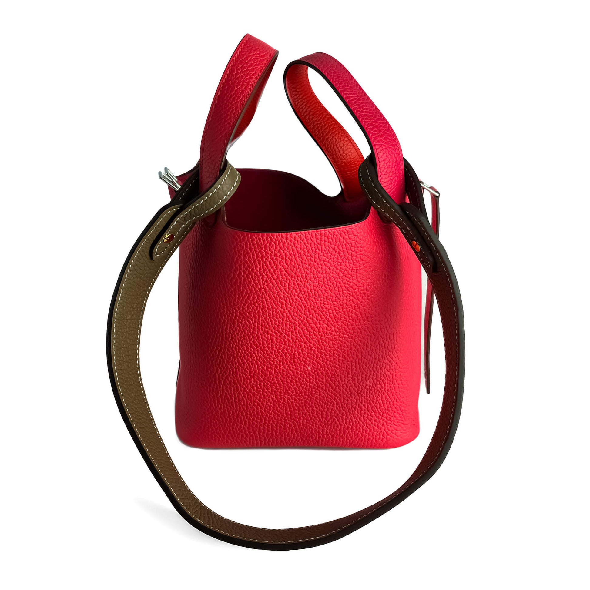 Second hand Tabita Bags Shoulder Strap Medium Leather Taupe - Tabita Bags