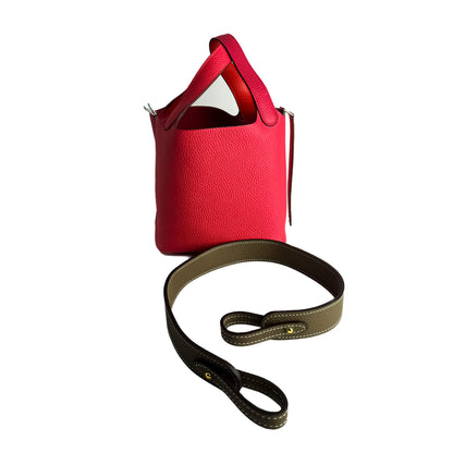 Second hand Tabita Bags Shoulder Strap Medium Leather Taupe - Tabita Bags