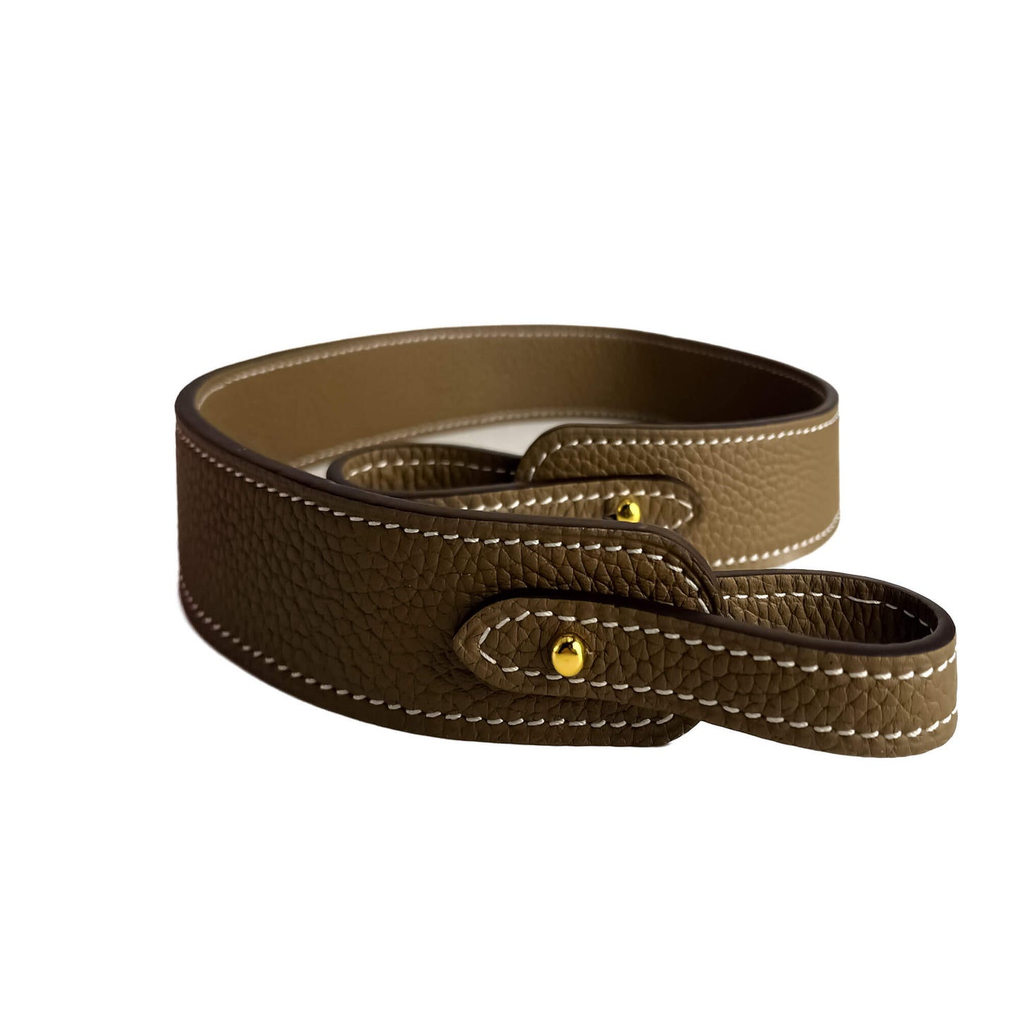 Second hand Tabita Bags Shoulder Strap Medium Leather Taupe - Tabita Bags