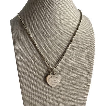 Second hand Tiffany Please Return to Silver Necklace Silver - Tabita Bags