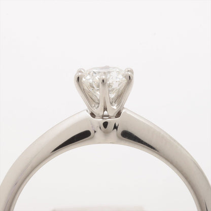 Second hand Tiffany Solitaire Platinum Ring 16.5 mm - Tabita Bags