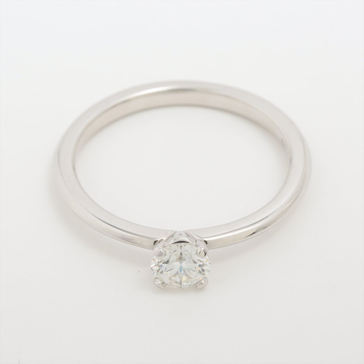 Second hand Tiffany True Platinum Ring 15 mm diameter - Tabita Bags