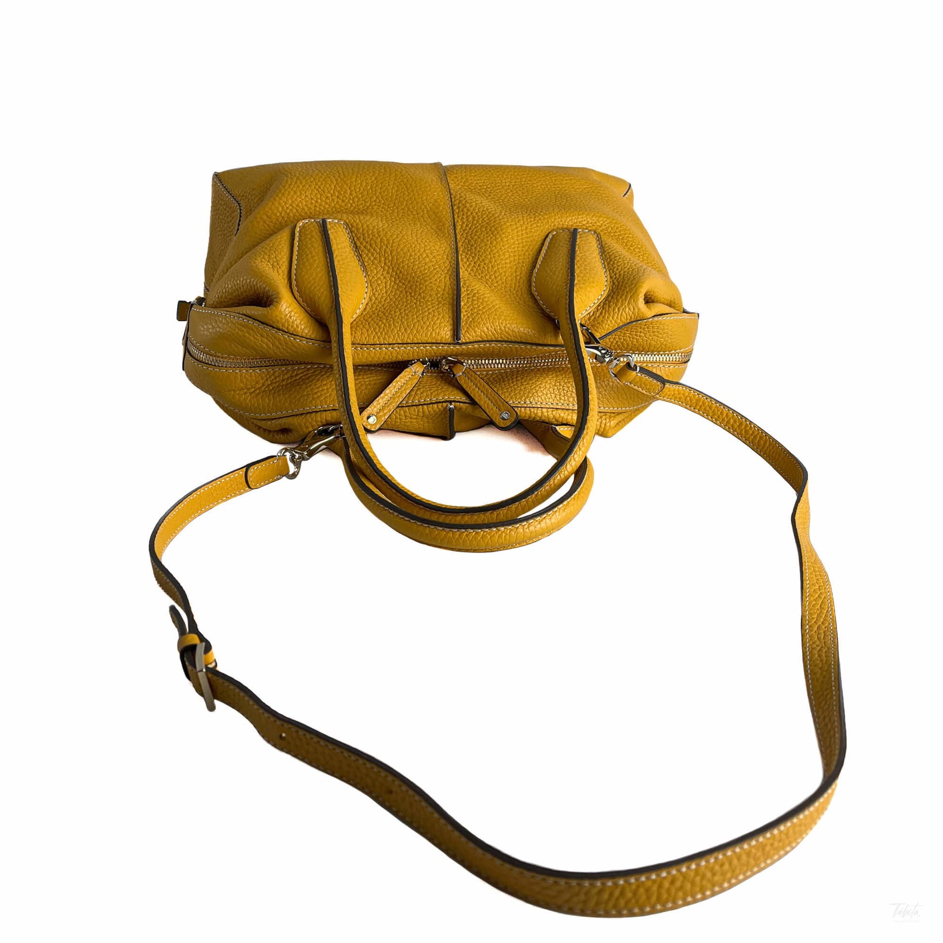 Second hand Tod's D-Styling Leather Trunk Crossbody Yellow - Tabita Bags