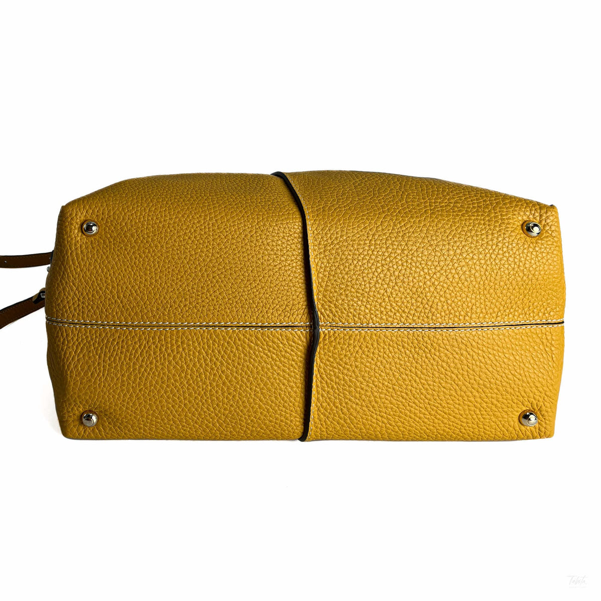 Second hand Tod's D-Styling Leather Trunk Crossbody Yellow - Tabita Bags
