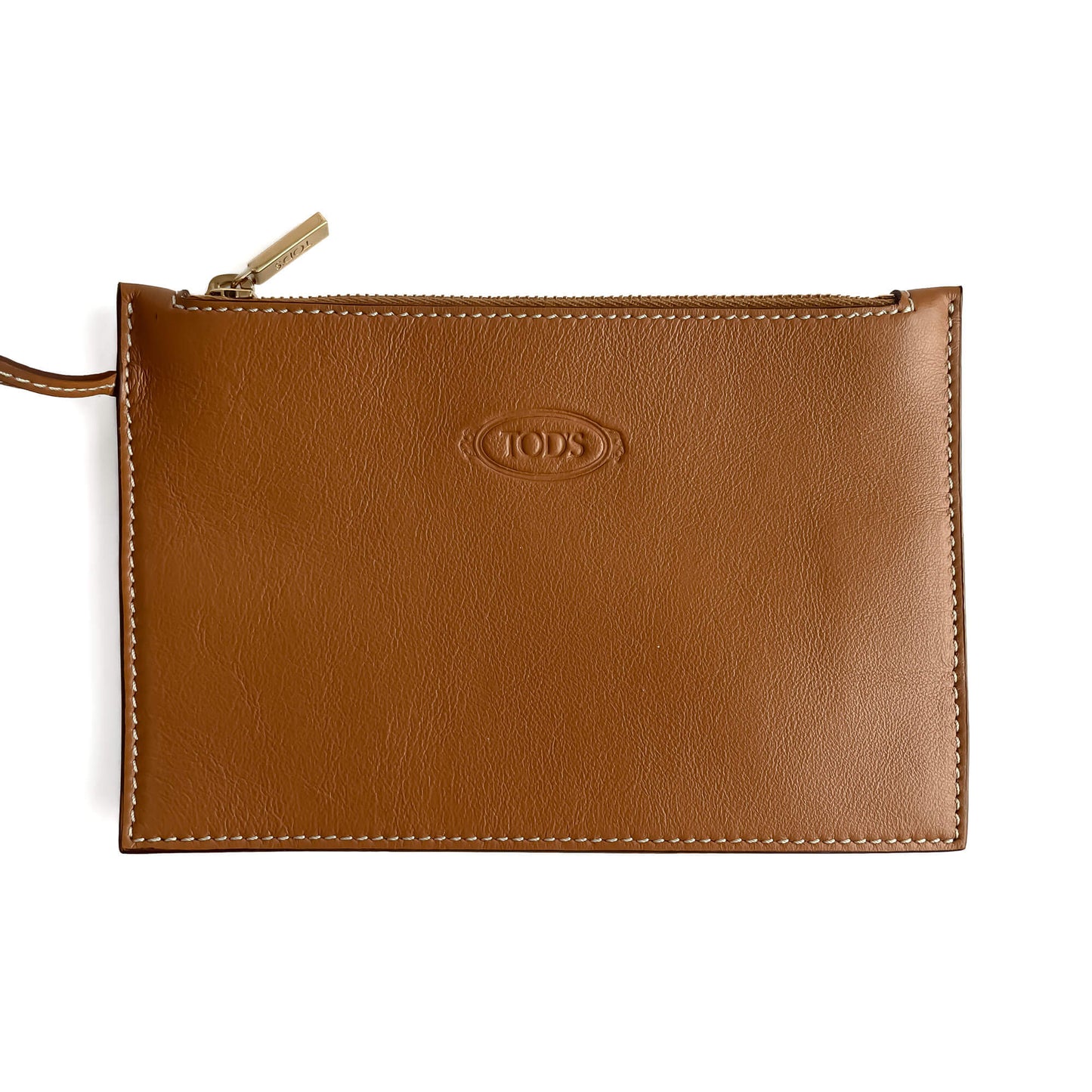 Second hand Tod's T Timeless Mini Woven Raffia and Leather Shopper Crossbody Natural brown - Tabita Bags