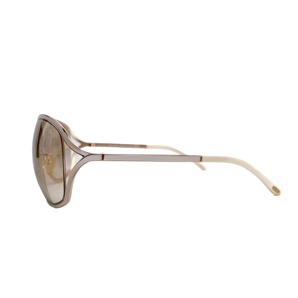 Second hand Tom Ford Rickie Acetate BUT Oversized White - Tabita Bags