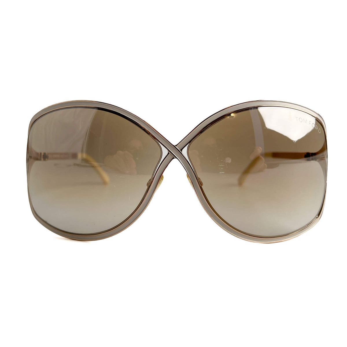 Second hand Tom Ford Rickie Acetate BUT Oversized White - Tabita Bags