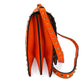 Second hand Valentino Garavani Rockstud Calfskin Leather 2 - Ways Flap Shoulder Bag Neon Orange - Tabita Bags