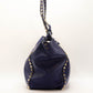 Second hand Valentino Garavani Rockstud Medium Calfskin Leather 2 - Ways Tote Bag Blue - Tabita Bags