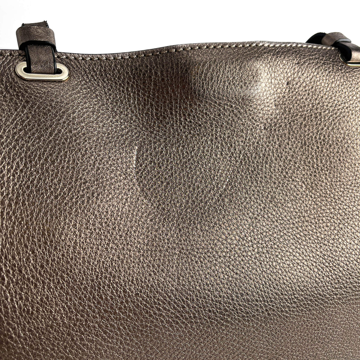 Second hand Valentino Garavani Rockstud Medium Calfskin Leather 2 - Ways Tote Bag Metallic - Tabita Bags