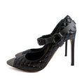Second hand Valentino Garavani Rockstud Spike Leather Pump 39 1/2 Black - Tabita Bags
