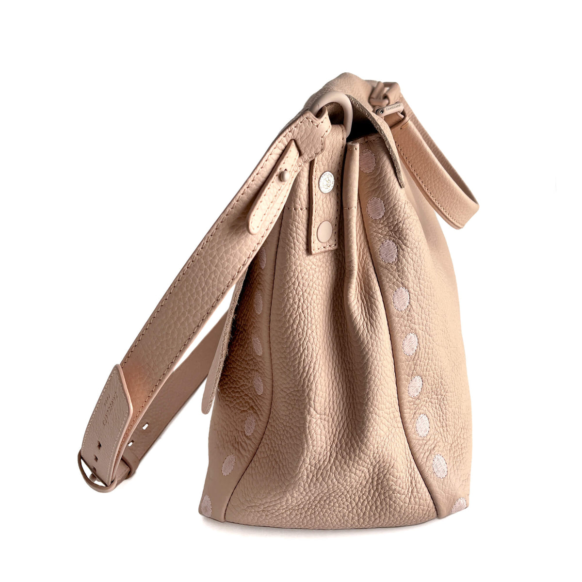 Second hand Zanellato Postina Medium Leather 2 - Ways Messenger Shoulder Bag Pink - Tabita Bags