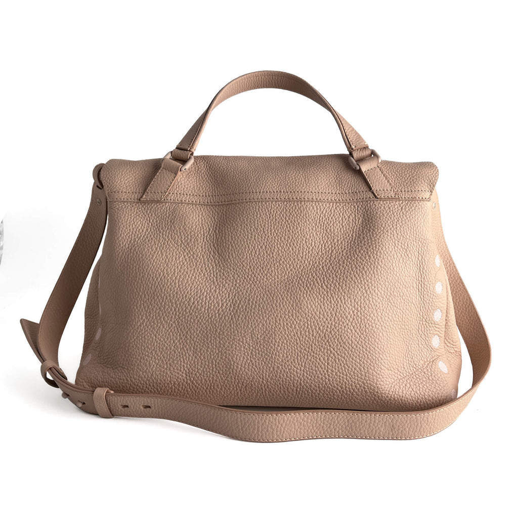 Second hand Zanellato Postina Medium Leather 2 - Ways Messenger Shoulder Bag Pink - Tabita Bags