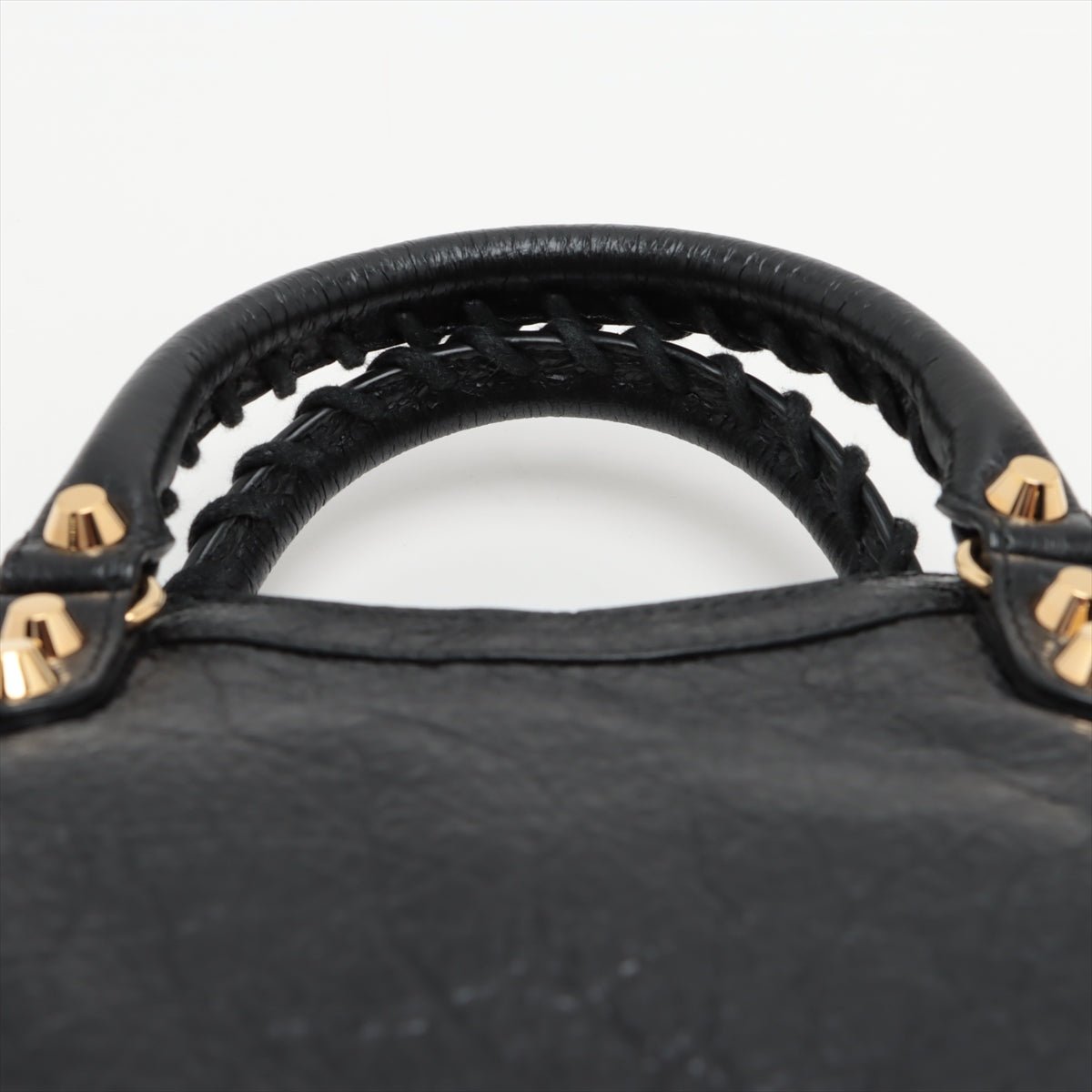 Second hand Balenciaga Classic City Mini Leather 2-Way Handbag Black - Tabita Bags