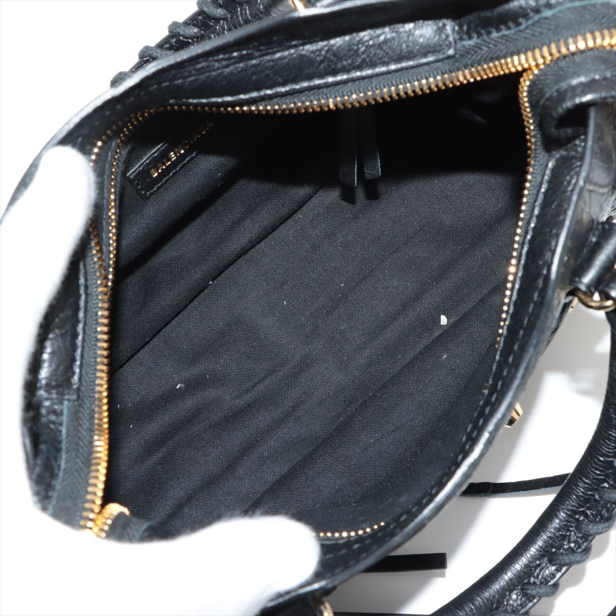 Second hand Balenciaga Classic City Mini Leather 2-Way Handbag Black - Tabita Bags