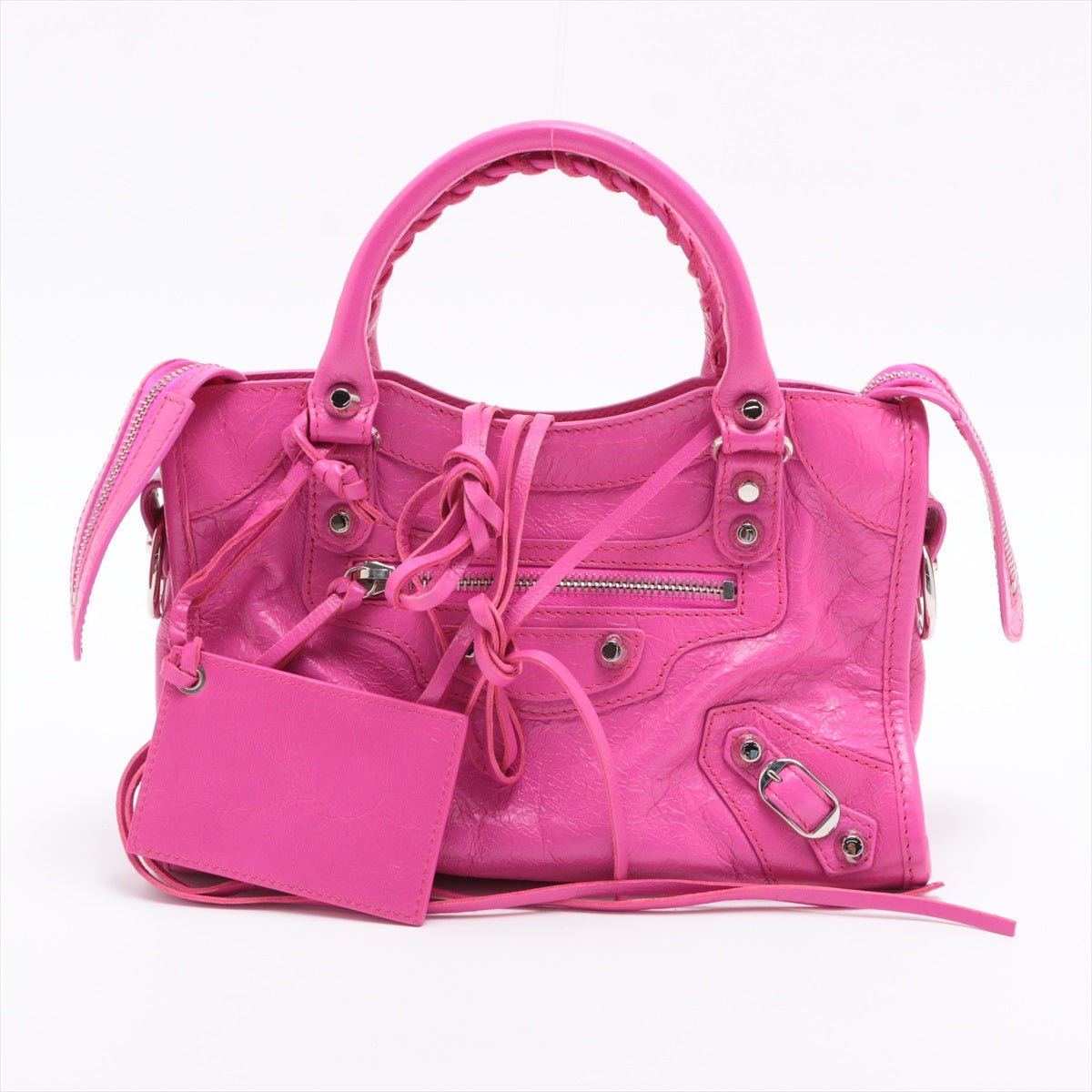 Second hand Balenciaga Classic Mini City 2way Pink Leather - Tabita Bags